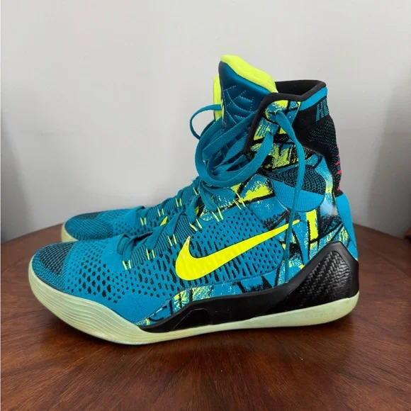 Nike Teal & Volt High-Top Basketball Sneakers - Picture 2 of 4